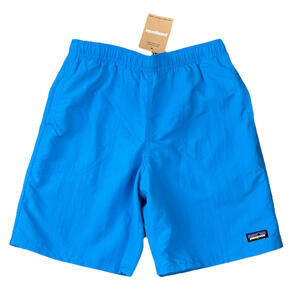 NWT Patagonia Kids Baggies Shorts 7" Lined  Vessel Blue  M 10
